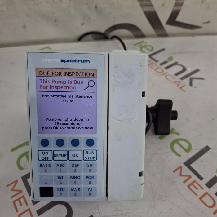 Baxter Sigma Spectrum 8.00.03 w/o Battery Infusion Pump