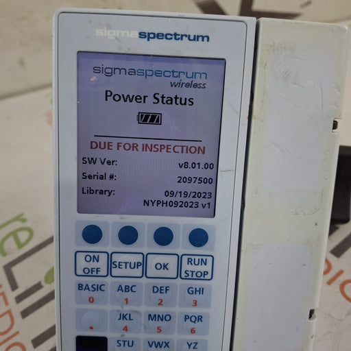 Baxter Baxter Sigma Spectrum 8.01.00 w/o Battery Infusion Pump Infusion Pump reLink Medical