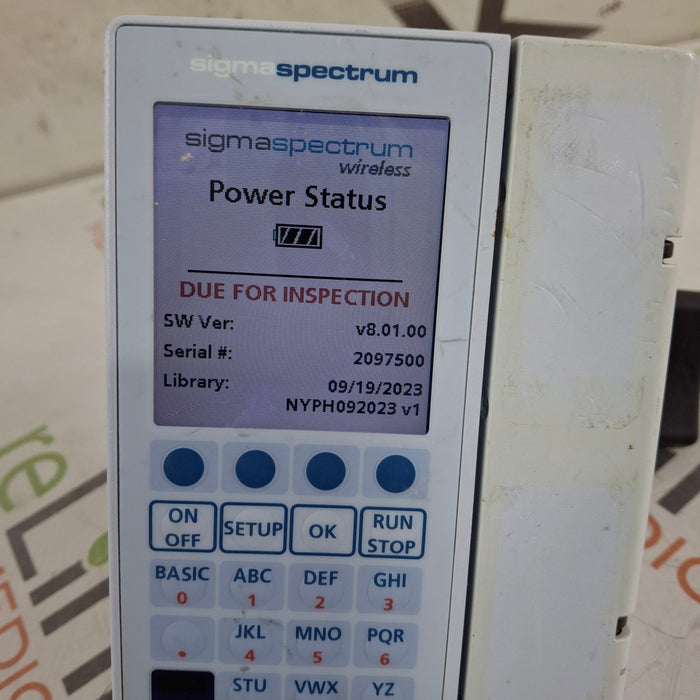 Baxter Baxter Sigma Spectrum 8.01.00 w/o Battery Infusion Pump Infusion Pump reLink Medical