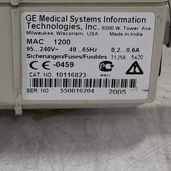 GE Healthcare GE Healthcare MAC 1200 ECG Cardiology reLink Medical