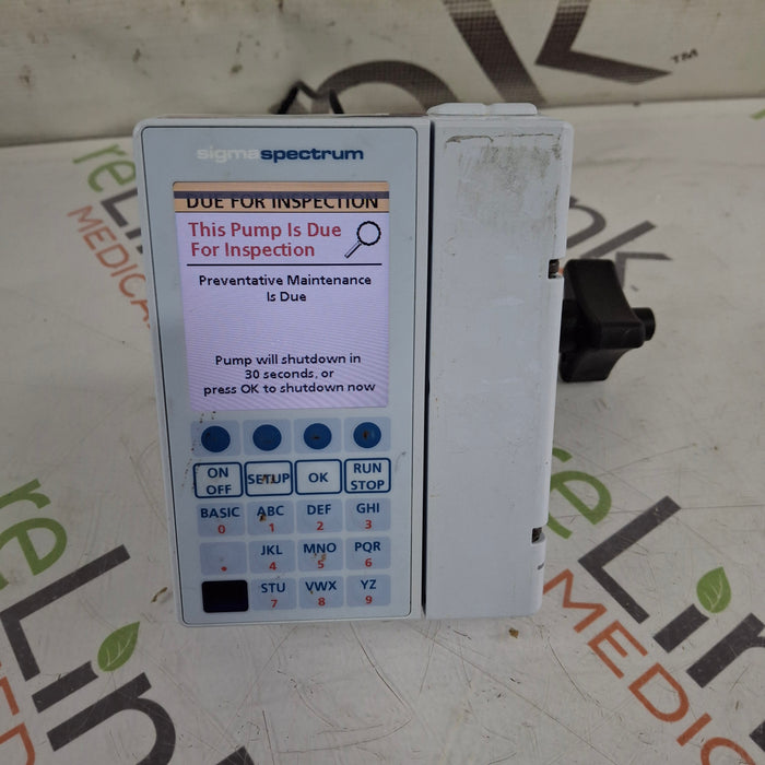 Baxter Sigma Spectrum 8.01.00 w/o Battery Infusion Pump