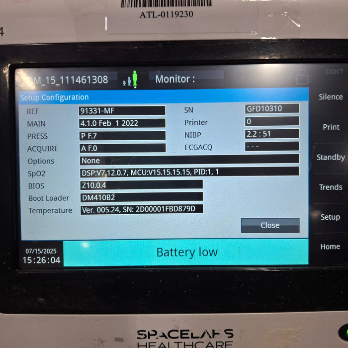 Spacelabs Healthcare DM4 Dual Mode Monitor