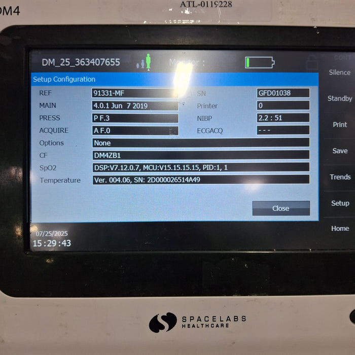 Spacelabs Healthcare DM4 Dual Mode Monitor