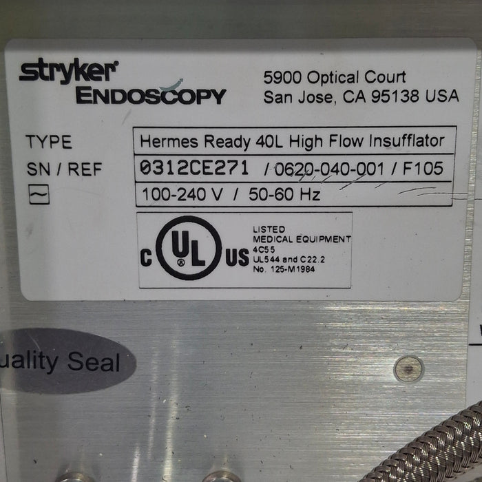 Stryker Stryker 40L Highflow Insufflator Rigid Endoscopy reLink Medical