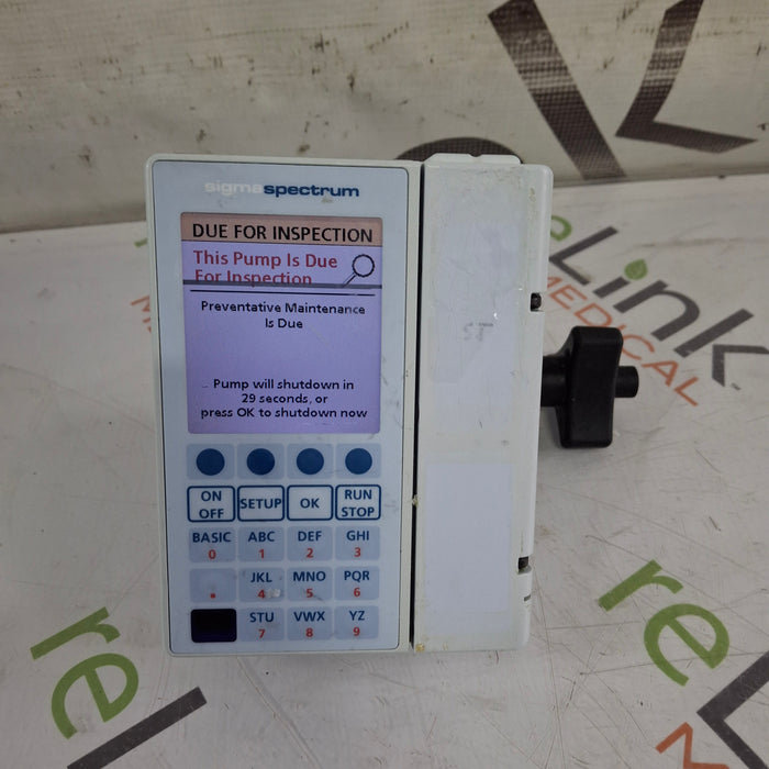 Baxter Sigma Spectrum 8.01.00 w/o Battery Infusion Pump