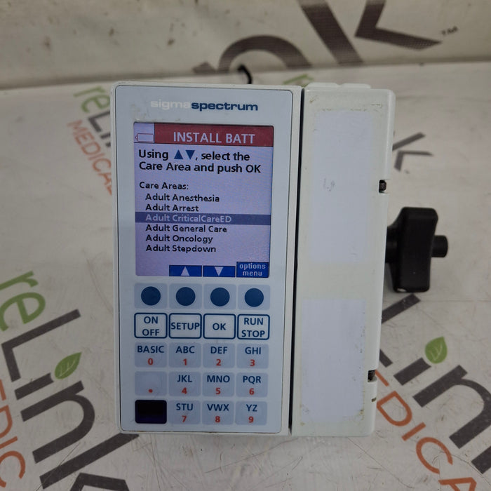 Baxter Sigma Spectrum 8.01.00 w/o Battery Infusion Pump