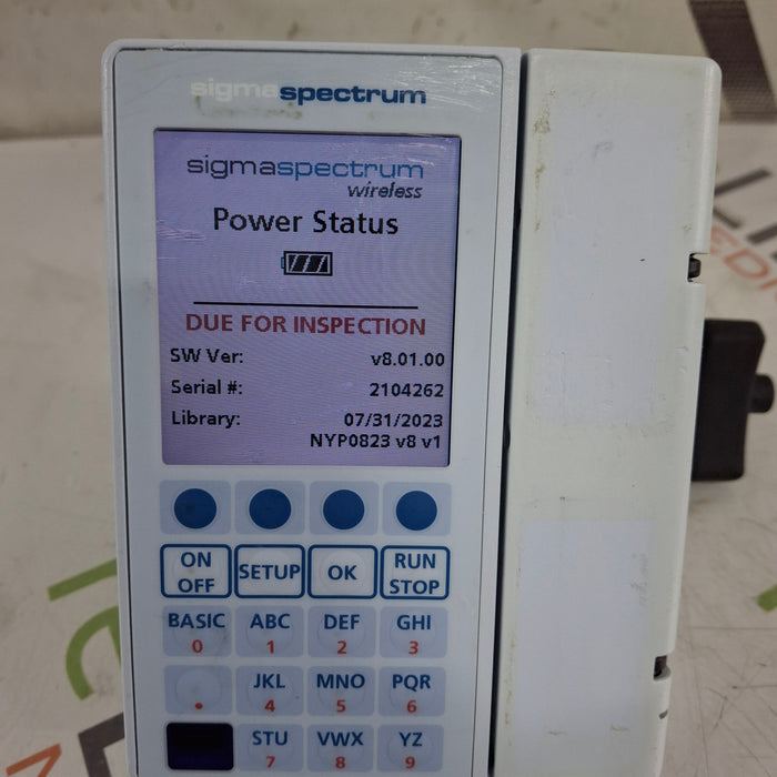 Baxter Baxter Sigma Spectrum 8.01.00 w/o Battery Infusion Pump Infusion Pump reLink Medical