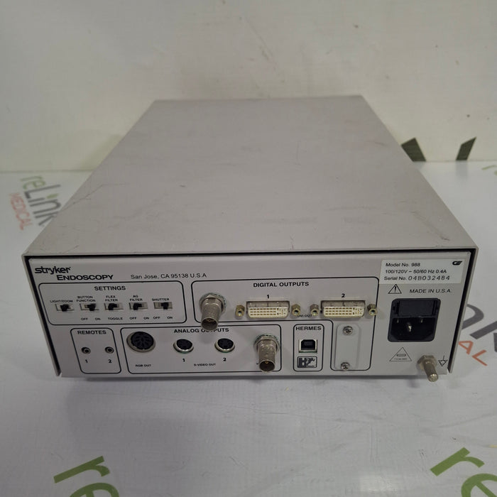 Stryker Stryker 988 Camera Control Unit Rigid Endoscopy reLink Medical