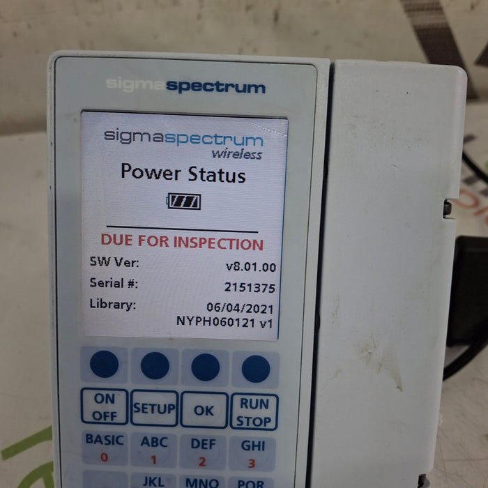 Baxter Baxter Sigma Spectrum 8.01.00 w/o Battery Infusion Pump Infusion Pump reLink Medical