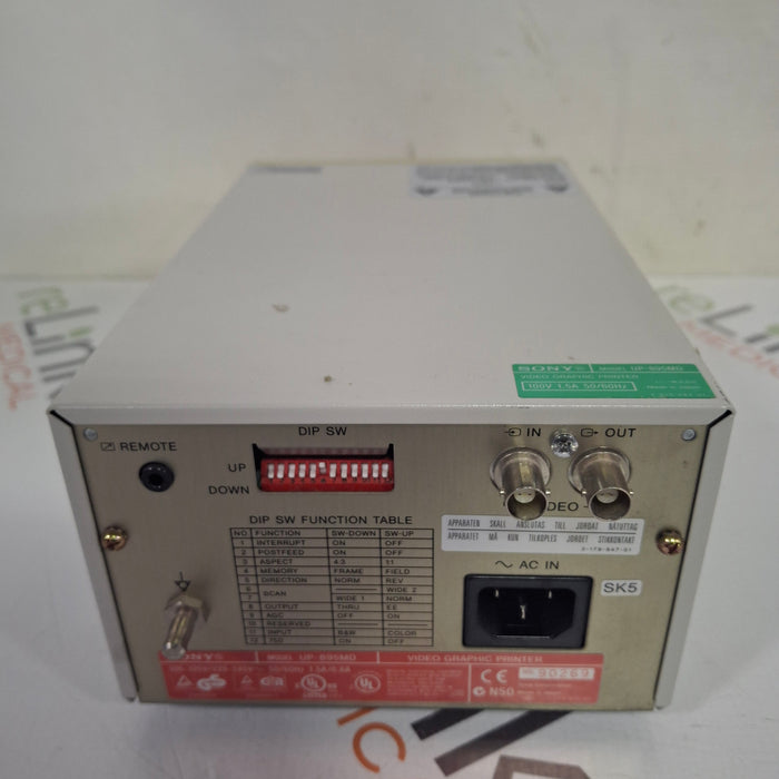 Sony Sony UP-895MD Imager / Printer Ultrasound reLink Medical