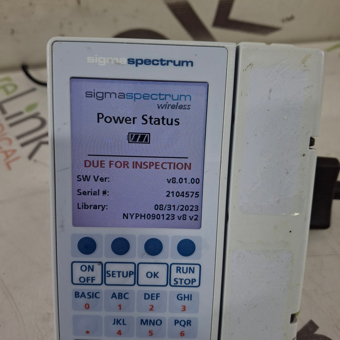 Baxter Baxter Sigma Spectrum 8.01.00 w/o Battery Infusion Pump Infusion Pump reLink Medical