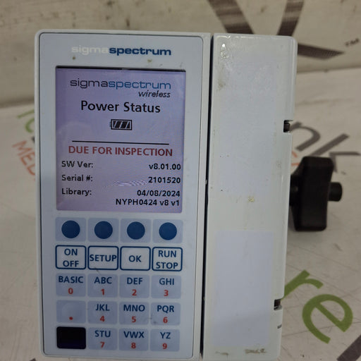Baxter Baxter Sigma Spectrum 8.01.00 w/o Battery Infusion Pump Infusion Pump reLink Medical