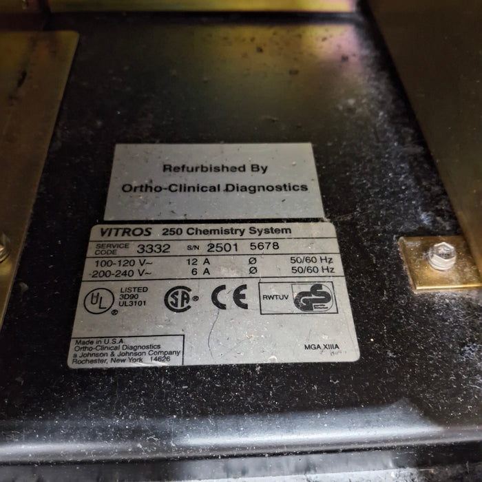 Ortho Clinical Diagnostics Ortho Clinical Diagnostics Vitros 250 Chemistry System Clinical Lab reLink Medical