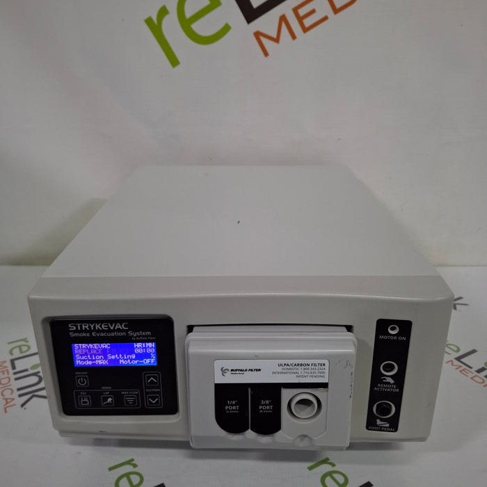 Buffalo Filter Buffalo Filter StrykeVac Smoke Evacuation System Electrosurgical Units reLink Medical