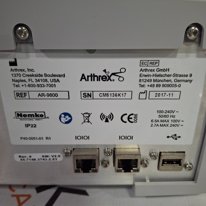 Arthrex Arthrex Synergy Resection AR-9800 Bipolar Ablation Surgical Equipment reLink Medical