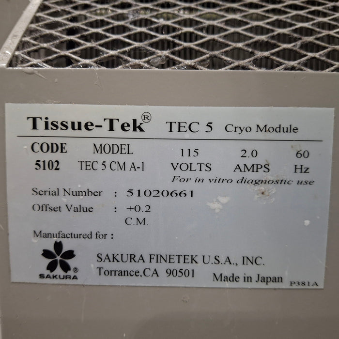 SAKURA Tissue-Tek TEC 5 Cryo Module