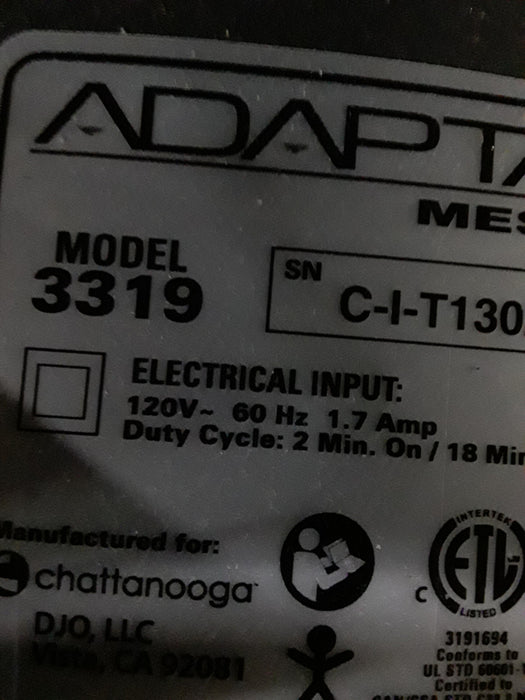 Chattanooga Group Adapta Mesa Model 3319 Treatment Table