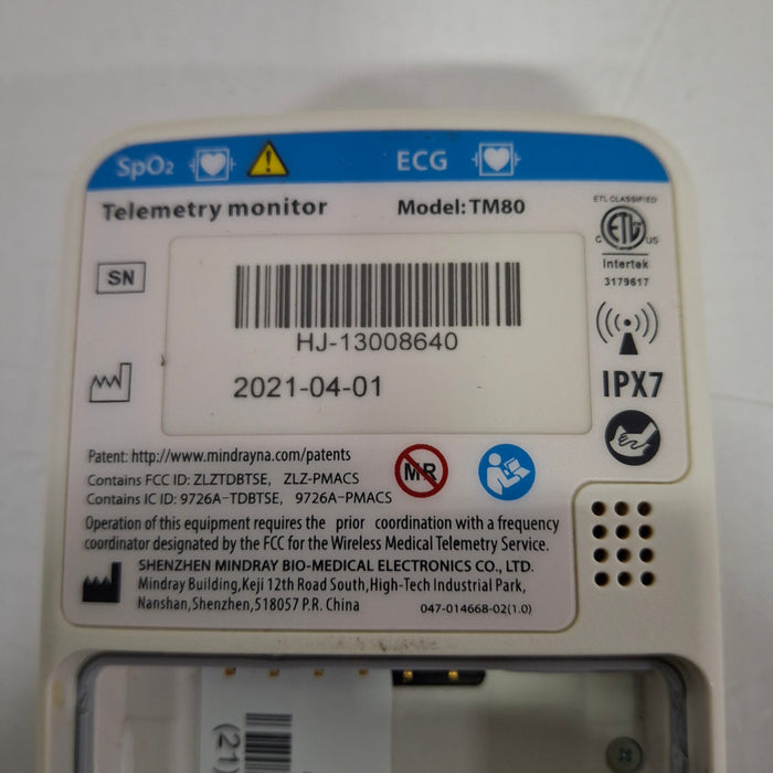 Mindray Mindray Benevision TM80 Telemetry Transmitter Patient Monitors reLink Medical