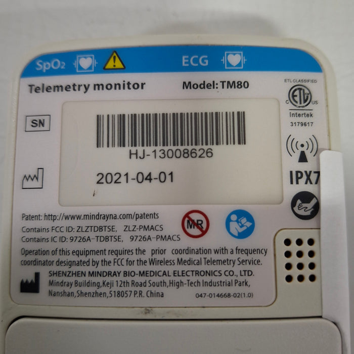 Mindray Mindray Benevision TM80 Telemetry Transmitter Patient Monitors reLink Medical