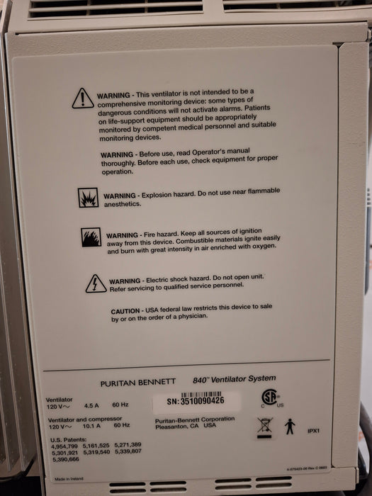 Puritan Bennett Puritan Bennett 840 Ventilator Respiratory reLink Medical