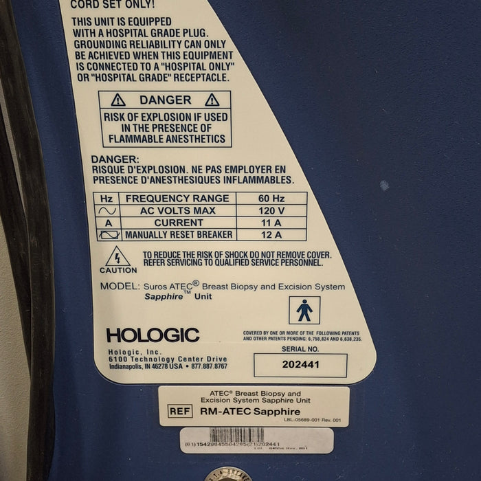 Hologic, Inc. Hologic, Inc. Atec Sapphire breast biopsy machine X-Ray Equipment reLink Medical
