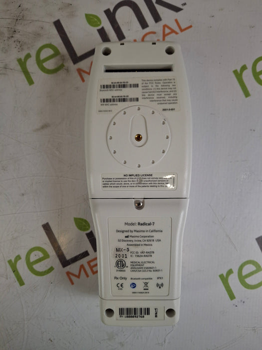Masimo Masimo Root Monitor w/ Radical 7 Patient Monitors reLink Medical