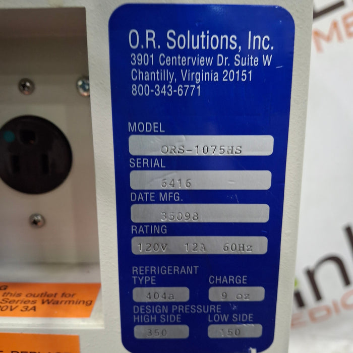 OR Solutions OR Solutions 1075 Hush Slush System Surgical Equipment reLink Medical