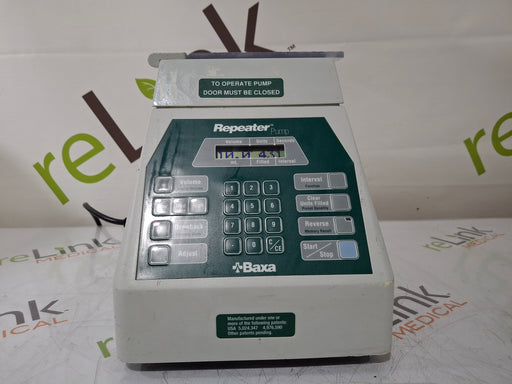 Baxa Corporation Baxa Corporation Repeater Pump Peristaltic Fluid Transfer Research Lab reLink Medical
