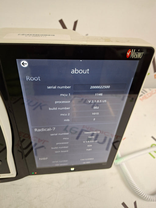 Masimo Masimo Root Monitor w/ Radical 7 Patient Monitors reLink Medical