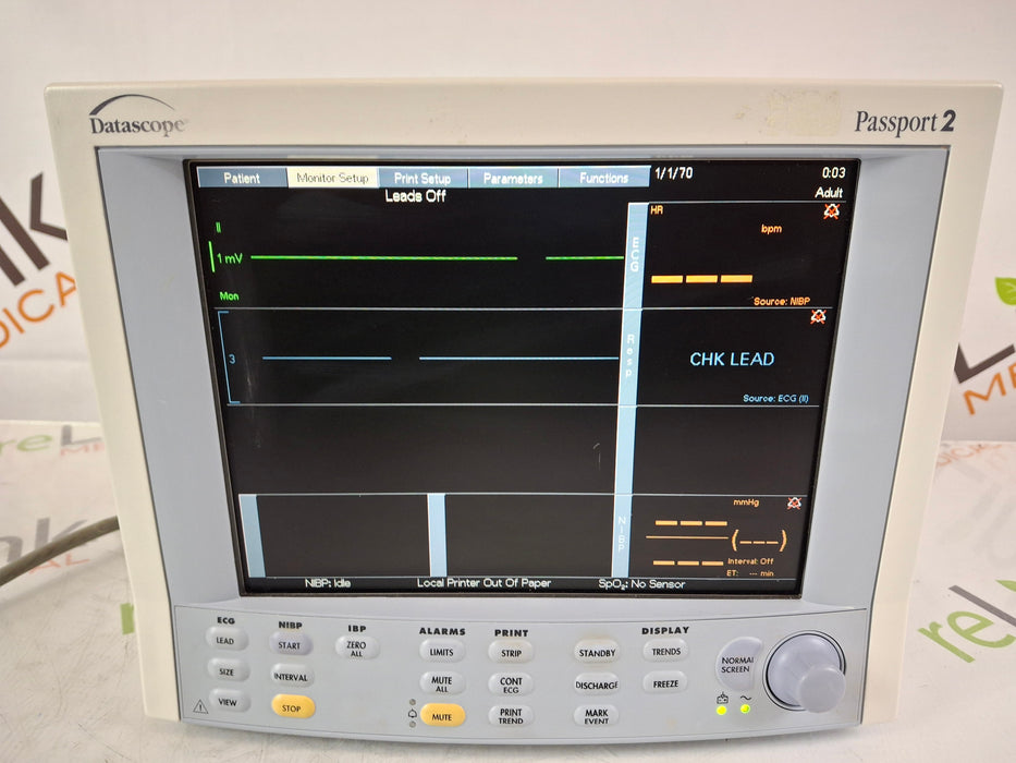 Datascope Datascope Passport 2 Patient Monitor Patient Monitors reLink Medical