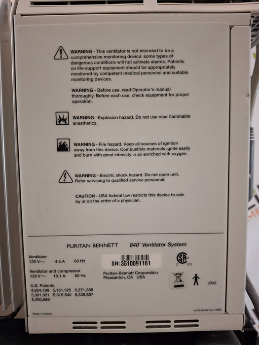 Puritan Bennett Puritan Bennett 840 Ventilator Respiratory reLink Medical