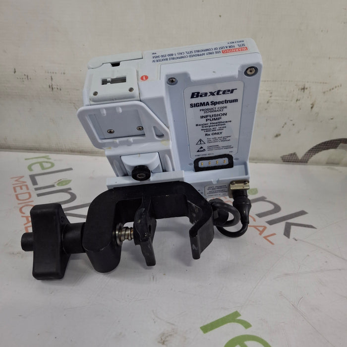 Baxter Baxter Sigma Spectrum 8.01.00 w/o Battery Infusion Pump Infusion Pump reLink Medical