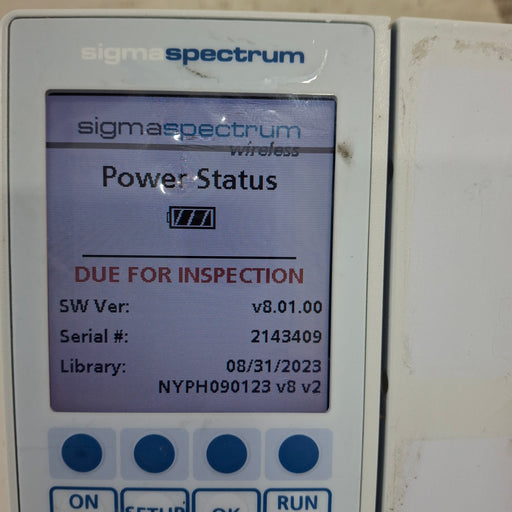 Baxter Baxter Sigma Spectrum 8.01.00 w/o Battery Infusion Pump Infusion Pump reLink Medical