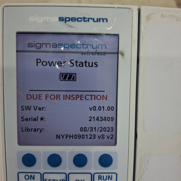 Baxter Baxter Sigma Spectrum 8.01.00 w/o Battery Infusion Pump Infusion Pump reLink Medical