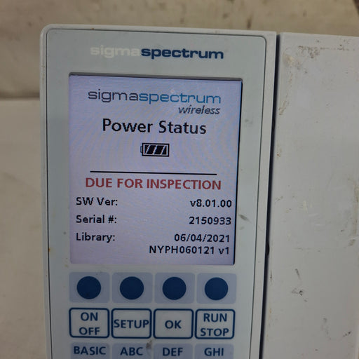 Baxter Baxter Sigma Spectrum 8.01.00 w/o Battery Infusion Pump Infusion Pump reLink Medical
