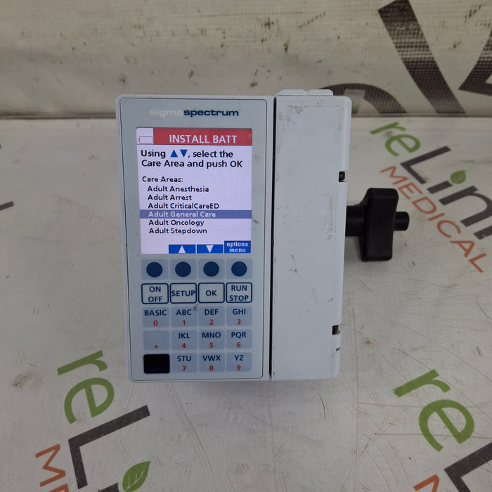 Baxter Baxter Sigma Spectrum 8.01.00 w/o Battery Infusion Pump Infusion Pump reLink Medical