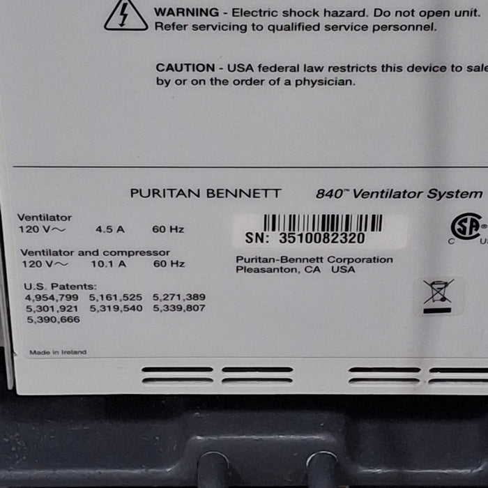 Puritan Bennett Puritan Bennett 840 Ventilator Respiratory reLink Medical