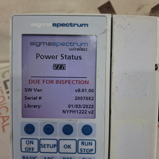 Baxter Baxter Sigma Spectrum 8.01.00 w/o Battery Infusion Pump Infusion Pump reLink Medical