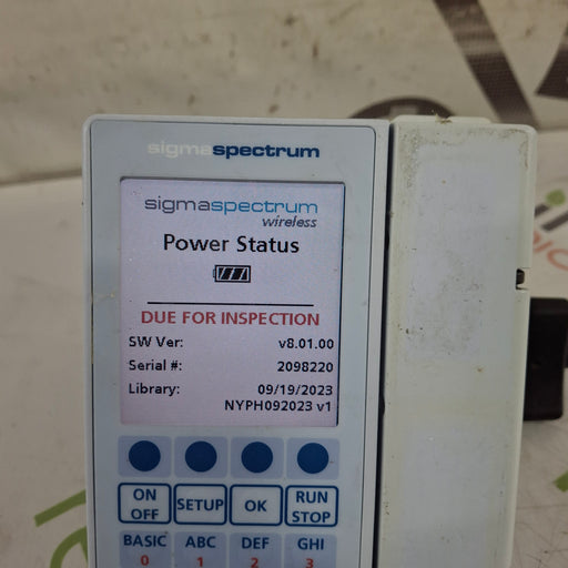 Baxter Baxter Sigma Spectrum 8.01.00 w/o Battery Infusion Pump Infusion Pump reLink Medical