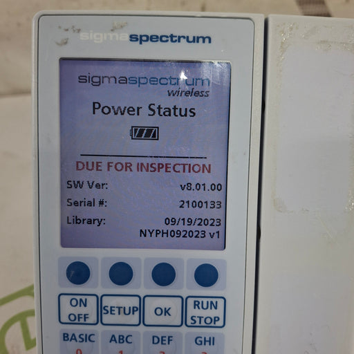 Baxter Baxter Sigma Spectrum 8.01.00 w/o Battery Infusion Pump Infusion Pump reLink Medical
