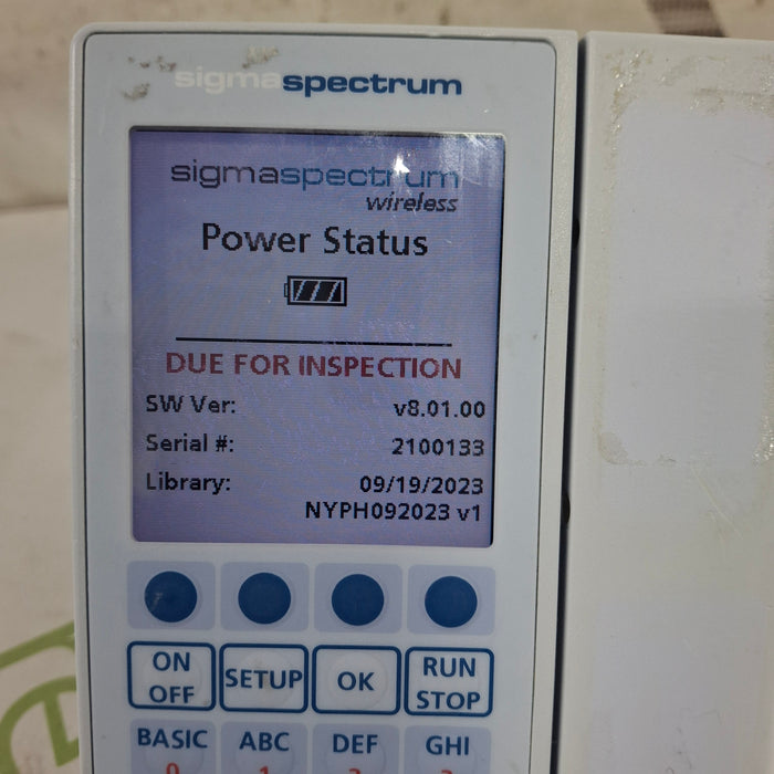 Baxter Baxter Sigma Spectrum 8.01.00 w/o Battery Infusion Pump Infusion Pump reLink Medical