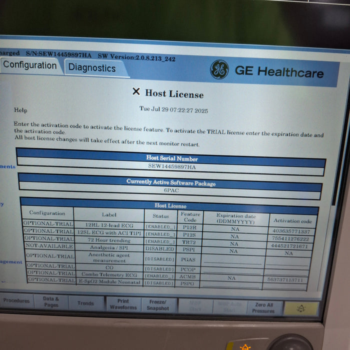 GE Healthcare GE Healthcare Carescape B650 Post Anesthesia Care Patient Monitor Patient Monitors reLink Medical