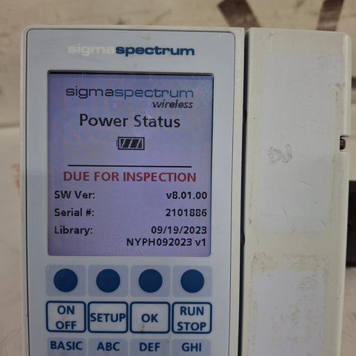 Baxter Baxter Sigma Spectrum 8.01.00 w/o Battery Infusion Pump Infusion Pump reLink Medical