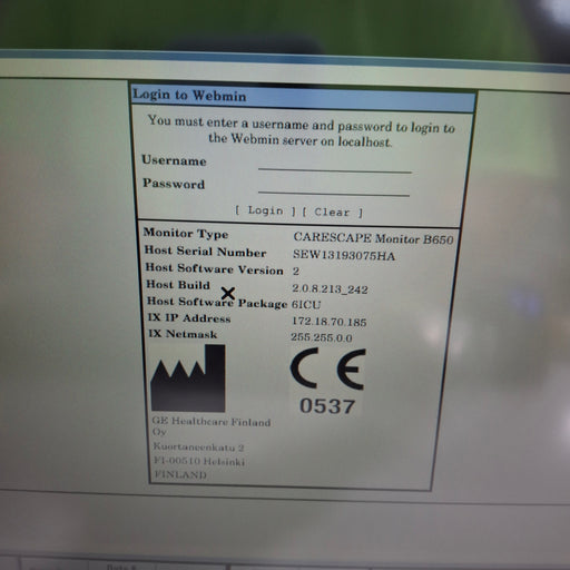 GE Healthcare GE Healthcare Carescape B650 Critical Care Patient Monitor Patient Monitors reLink Medical