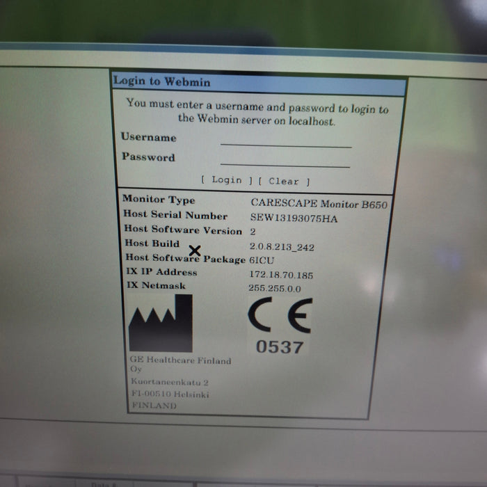 GE Healthcare GE Healthcare Carescape B650 Critical Care Patient Monitor Patient Monitors reLink Medical