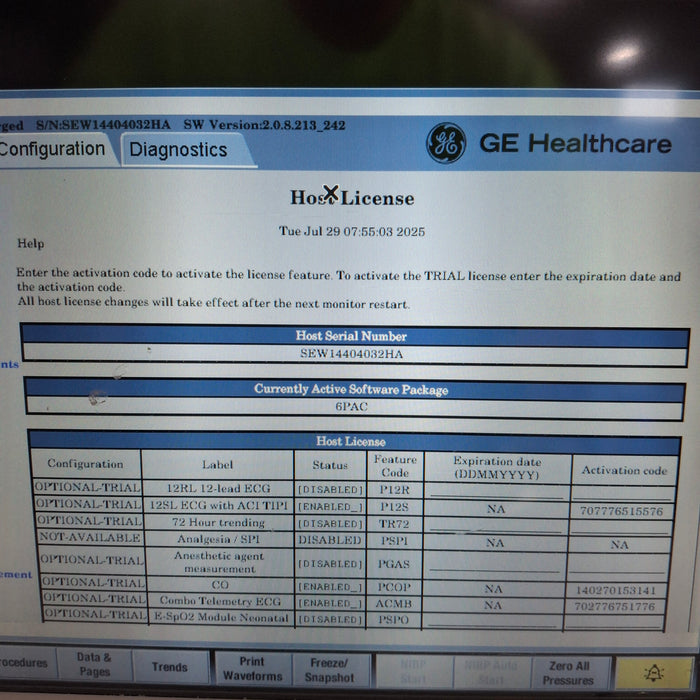 GE Healthcare GE Healthcare Carescape B650 Post Anesthesia Care Patient Monitor Patient Monitors reLink Medical