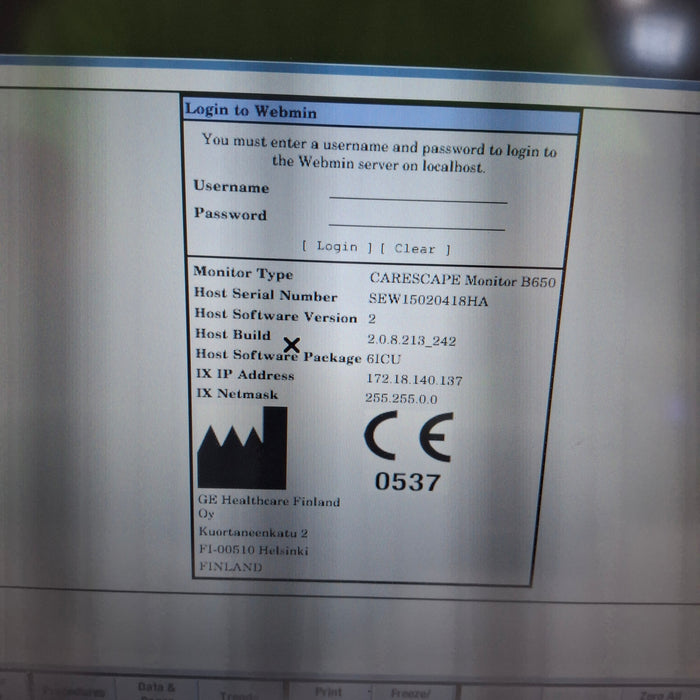 GE Healthcare GE Healthcare Carescape B650 Critical Care Patient Monitor Patient Monitors reLink Medical