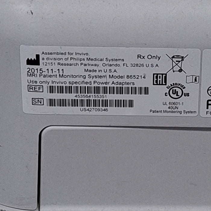 Invivo MDE Expression MRI Patient Monitoring System