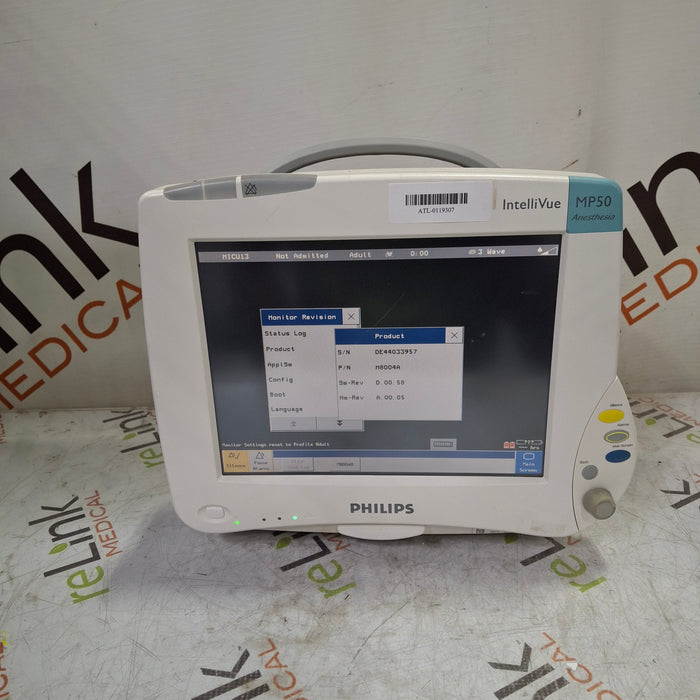 Philips IntelliVue MP50 - Anesthesia Patient Monitor