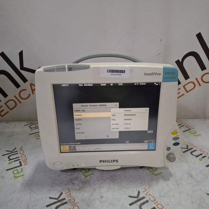 Philips IntelliVue MP50 - Anesthesia Patient Monitor